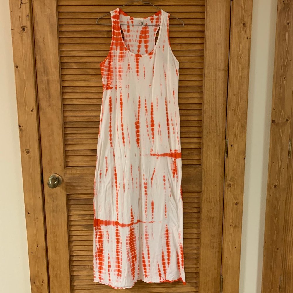 Tie Dye Racerback Maxi Dress